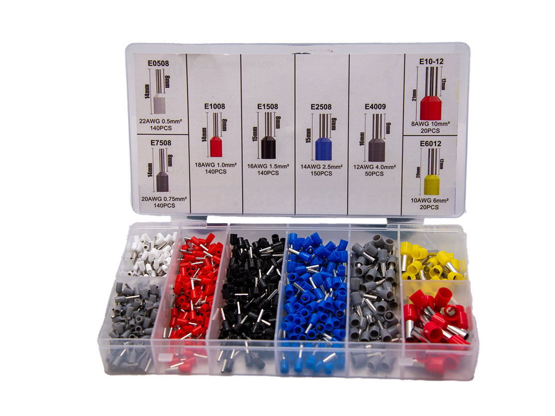 Bootlace/Ferrule Crimper & 800pc Kit